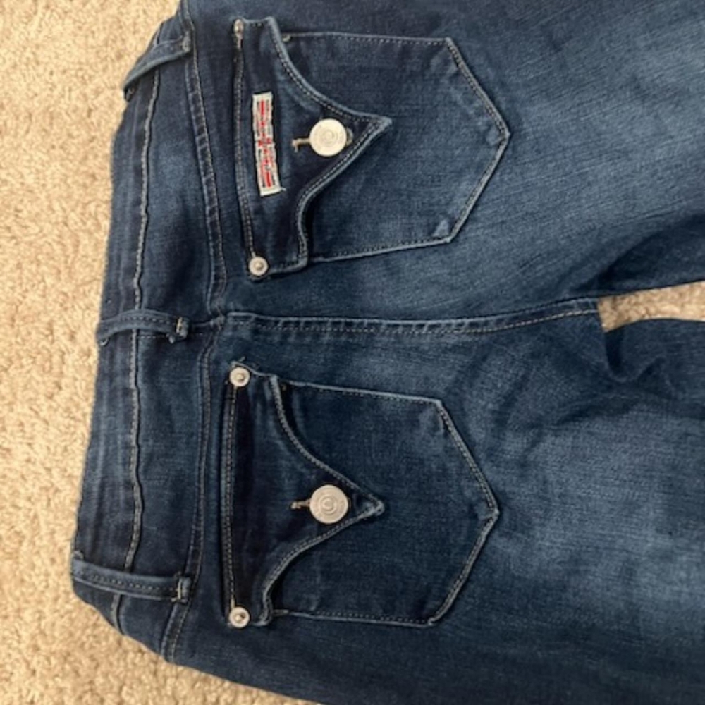 Hudson dark mid rise jeans